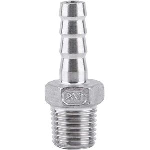 Roestvrijstalen Verbindingsslot voor Slang | Adapter Sleutelslot | SS304 | 1/8 inch - 3/4 inch | 1/4 x 8 mm