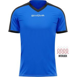 Sports t-shirt givova revolution royal-black, m