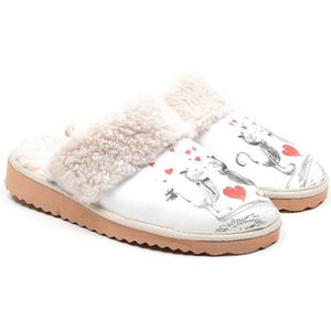 Goby Kissing Cats Dames Pantoffels - Anti-slip - Handgemaakt - Premium Kwaliteit - Maat 36