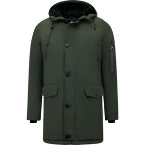 Heren Winterjas Parka - 7103 - Groen