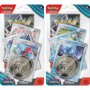 Pokémon TCG - Scarlet & Violet - Twilight Masquerade Premium Checklane Blister Porygon-Z or Kingdra (1x random blister)