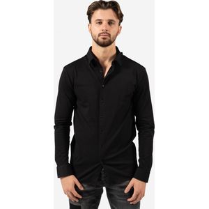 AB Lifestyle - Slim-Fit Shirt | Jet Black - Heren - Maat: S