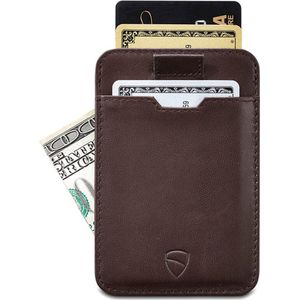 Vaultskin - Chelsea - slim leather RFID blocking cardholder - unisex - brown