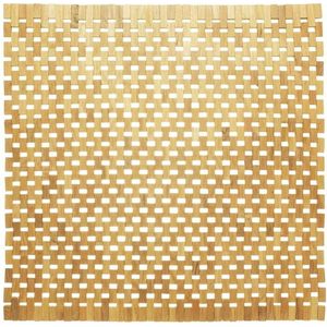 Sealskin Woodblock Badmat 60x60 cm - Antislip - Teak - Bruin