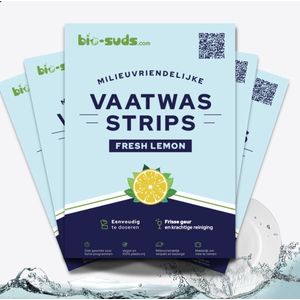 Bio-Suds® - Vaatwasserstrips - Vaatwasstrips - Proefpakket - 60 wasjes (30 strips) - 100% plastic-vrij - Vaatwastabletten