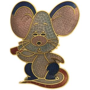 Behave Broche muis grijs