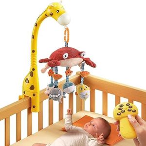 Mobiele Babywieg Met Projector, Muziek en Afstandsbediening