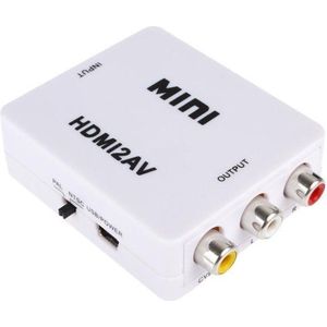 HDMI naar Tulp Composiet AV converter / wit