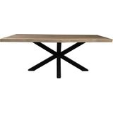 HSM Collection Eettafel Suar Naturel Spinpoot 260cm