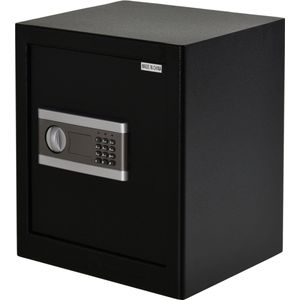 HOMCOM Safe meubelkluis met elektronisch slot staal zwart 38 x 31 x 42,7 cm B00-015