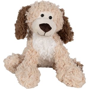 Clayre & Eef Knuffel Hond 26 cm Bruin Pluche