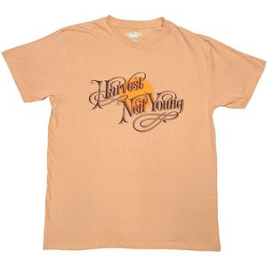 Neil Young - Harvest Heren T-shirt - 2XL - Oranje