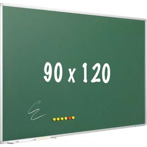 Krijtbord PRO - Magnetisch - Schoolbord - Eenvoudige montage - Geëmailleerd staal - Groen - 90x120cm