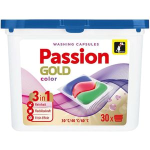 4x Wasmiddel Capsules 3 in 1 Passion Gold Professional 30 stuks kleur