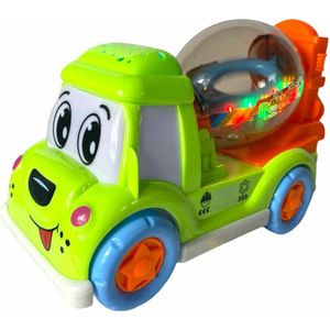 Bump&Go Dog Truck - vrachtwagen betonmixer hondje - rijdt maakt geluid en lichtjes (incl. batterijen)