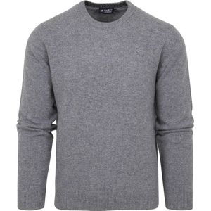 Hackett - Pullover Grijs Lamswol - Heren - Maat XL - Slim-fit