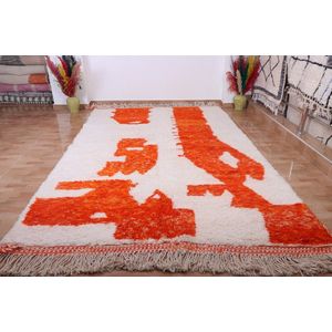 Traditioneel Azilal vloerkleed - 300 x 200 cm - handgeweven kunstwerk - Kleurrijk en uniek - 100% wol, hoogpolig tapijt