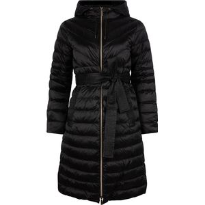 Michael Kors Long Fitted Puffer Jassen - Zwart