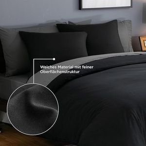 Bedding Duvet Cover Set - Soft Microfiber Duvet CoverSet 135 x 200 cm with 80 x 80 cm Pillowcase