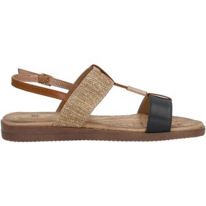 Sub55 Sandalen Plat Sandalen Plat - Zwart - Maat 39