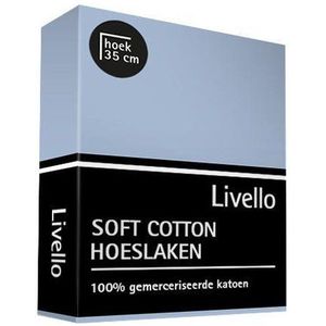 Livello Hoeslaken Soft Cotton Blue 80x200