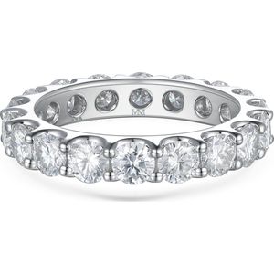Evertina - Platinum Moissanite Eternity Ring - 0.3 karaat.