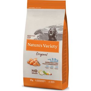 Nature's Variety - Original Adult Medium Maxi Salmon No Grain Hondenvoer.