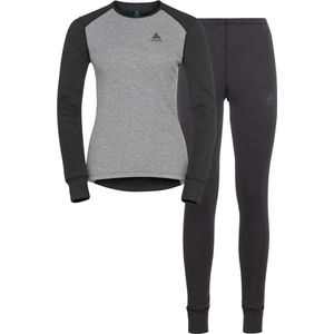 Odlo Active Warm Eco Special Set Dames Thermoset Dark Grey Melange - Grey Melange S