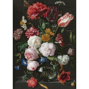 Grafix Puzzel 1000 stukjes volwassenen | Thema Bloemen in Vaas | Puzzel | Formaat 50 X 70 CM | Schilderij puzzel