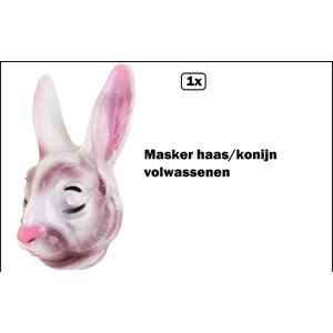 Masker haas/konijn volwassenen - Pasen Paashaas festival thema feest dieren