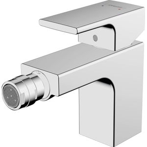 Moderne Eengreeps-bidetmixer Vernis Shape met trekstang waterbesparend chroom