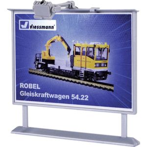 Viessmann 6336 H0 reclamebord met LED-verlichting Kant-en-klaar model