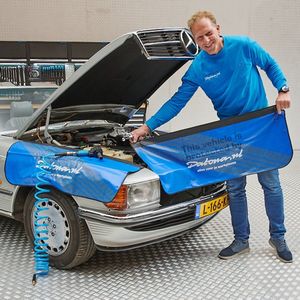 Datona® Beschermmat voor op de auto - 3 stuks - Blauw