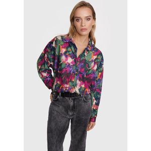 2312970442 Camouflage Flower Blouse