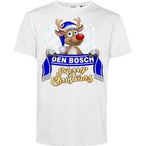 T-shirt kind Den Bosch | Foute Kersttrui Dames Heren | Kerstcadeau | FC Den Bosch supporter | Wit | maat 68