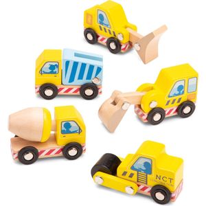 New Classic Toys Constructie Speelgoedvoertuigen - 5 stuks