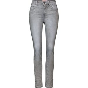 Street One Style QR York - high waist - Dames Jeans - light grey random wash - Maat 28 - 30