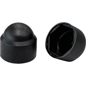 M5 moerkap zwart - Voor moeren en bouten - Afdekdop - 10 stuks