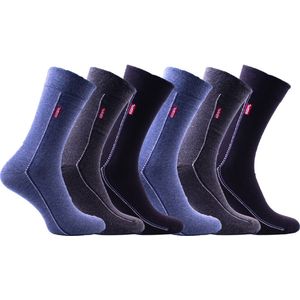 Nette heren sokken | 6 paar | Kleur: Blauw | Maat: 43-46