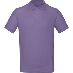 Senvi Classic Fit Polo Biologisch Katoen - Kleur Licht Paars - Maat XXL