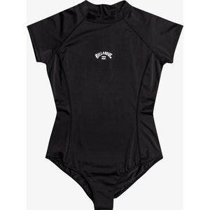 Billabong - One-piece UV-badpak voor vrouwen met korte mouwen - Tropic Bodysuit - UPF50+ - Zwart - maat L