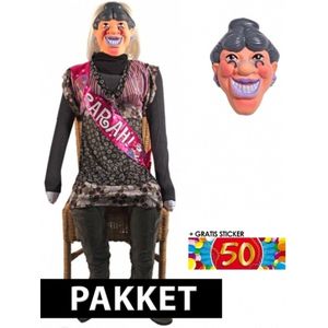 Opblaasbare Sarah pop en masker