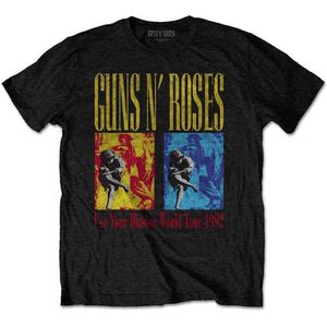 Guns N' Roses - Use Your Illusion World Tour Heren T-shirt - XL - Zwart