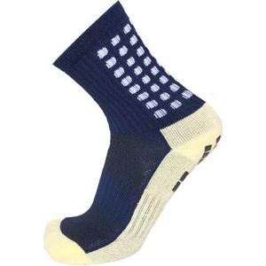 Gripsokken voetbal navy blue - donkerblauw - sportsokken - grip - anti blaren - compressie - prestatieverhogend - tennis - hardlopen - handbal - sporten - fitness