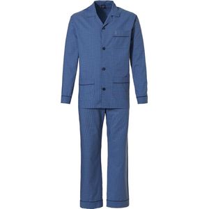 Doorknoop heren pyjama Robson - Blauw - Maat - 68