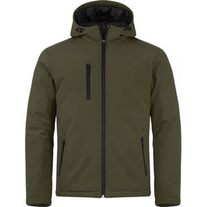 Clique Padded Hoody Softshell 020952 - Mistgroen - XXL