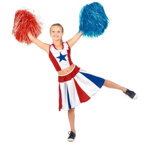 Cheerleader kostuum voor meisjes - Verkleedkleding - Maat 158