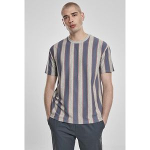 Urban Classics - Printed Oversized Bold Stripe Heren T-shirt - M - Multicolours