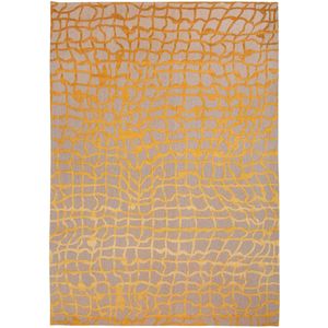 Vloerkleed Louis de Poortere Mad Men Dedalo Yellow Scarab 9205 - maat 200 x 280 cm