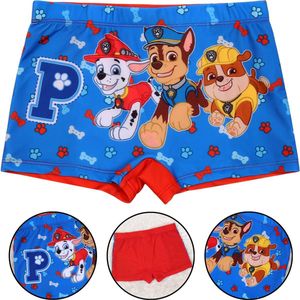 Paw Patrol - Jongens zwemshort/zwembroek, blauw en rood / 122-128